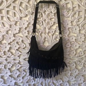 ROXY bag black purse leather cur